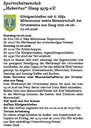 Königgschießen Haag