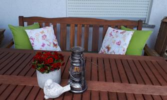 Gemütliche Sitzecke im Garten