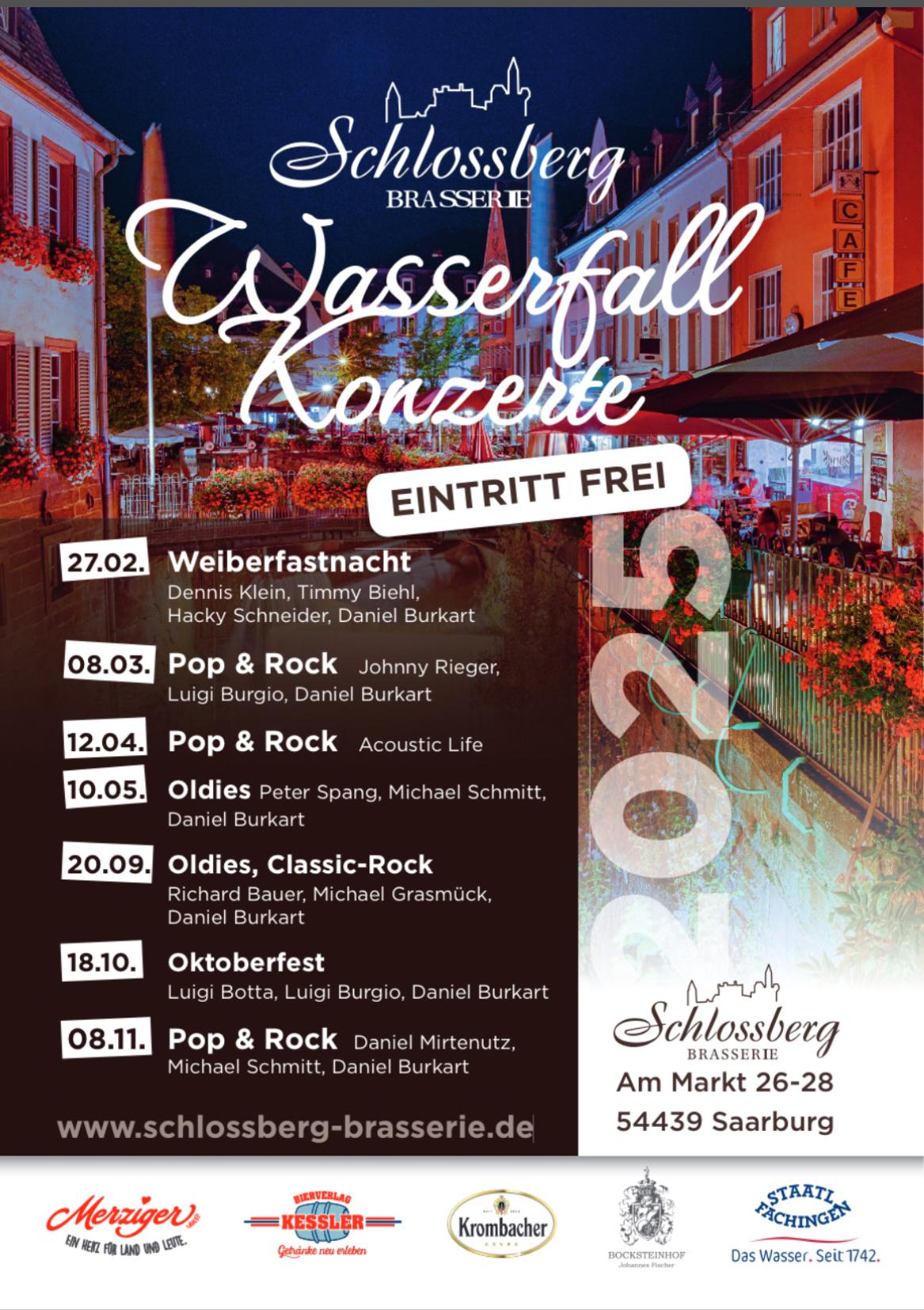 Plakat Wasserfallkonzerte