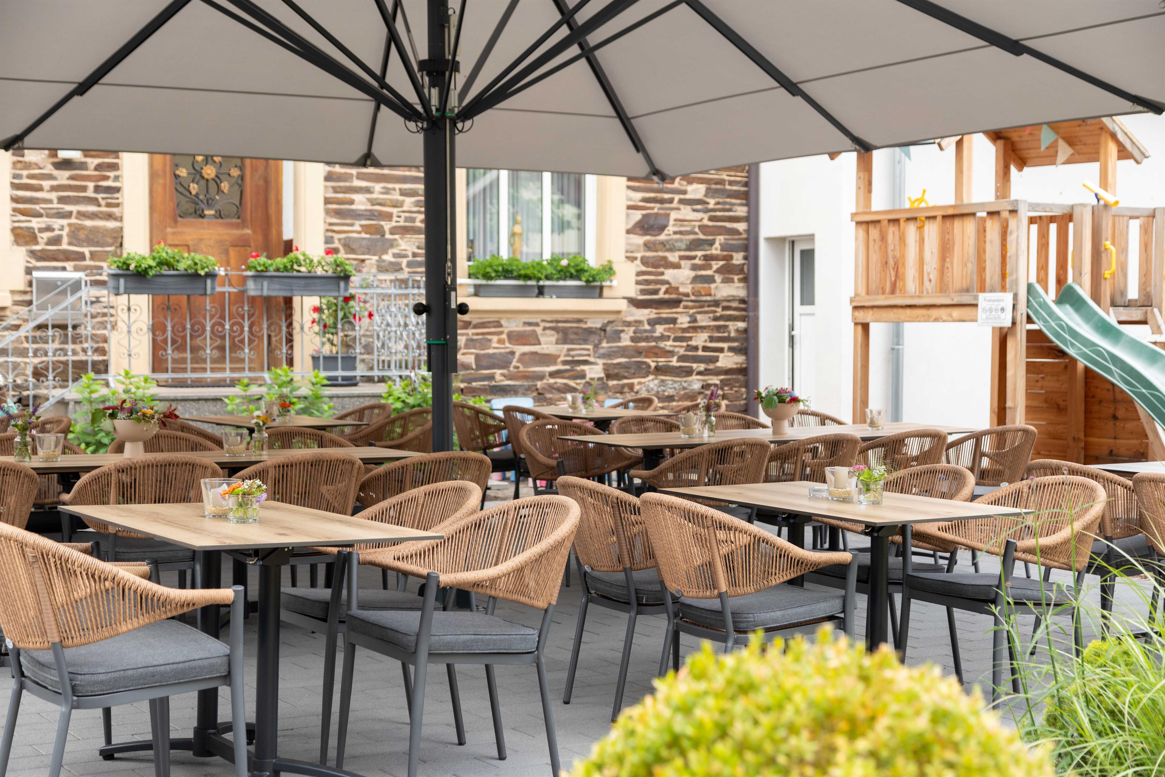 Außenbereich Restaurant Kiebel