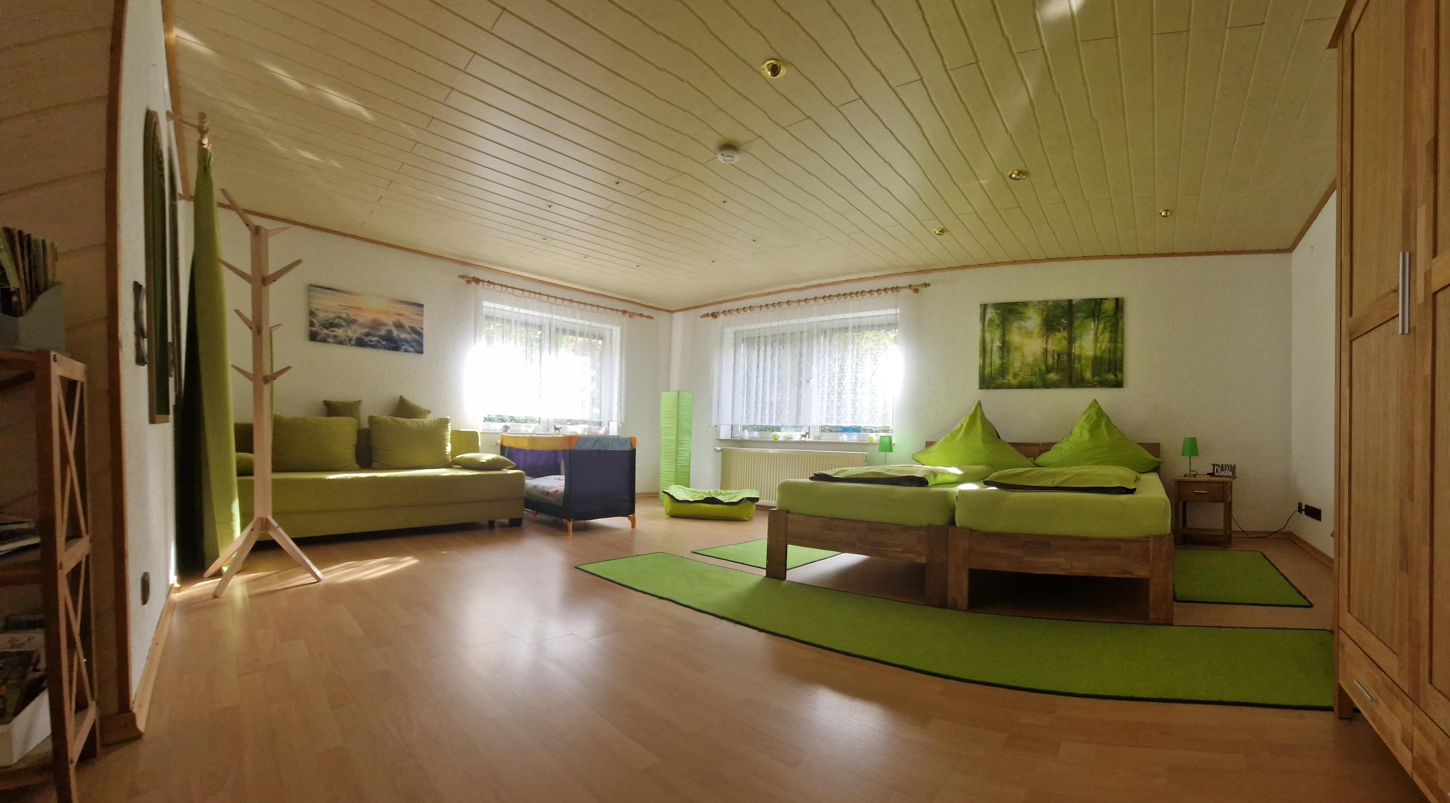 Panoramafoto Schlafraum