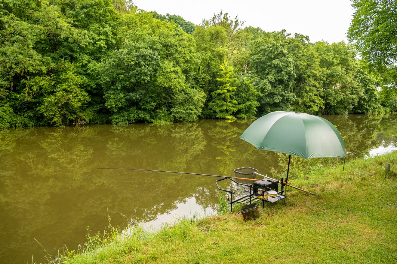 Angeln direkt an der Lahn