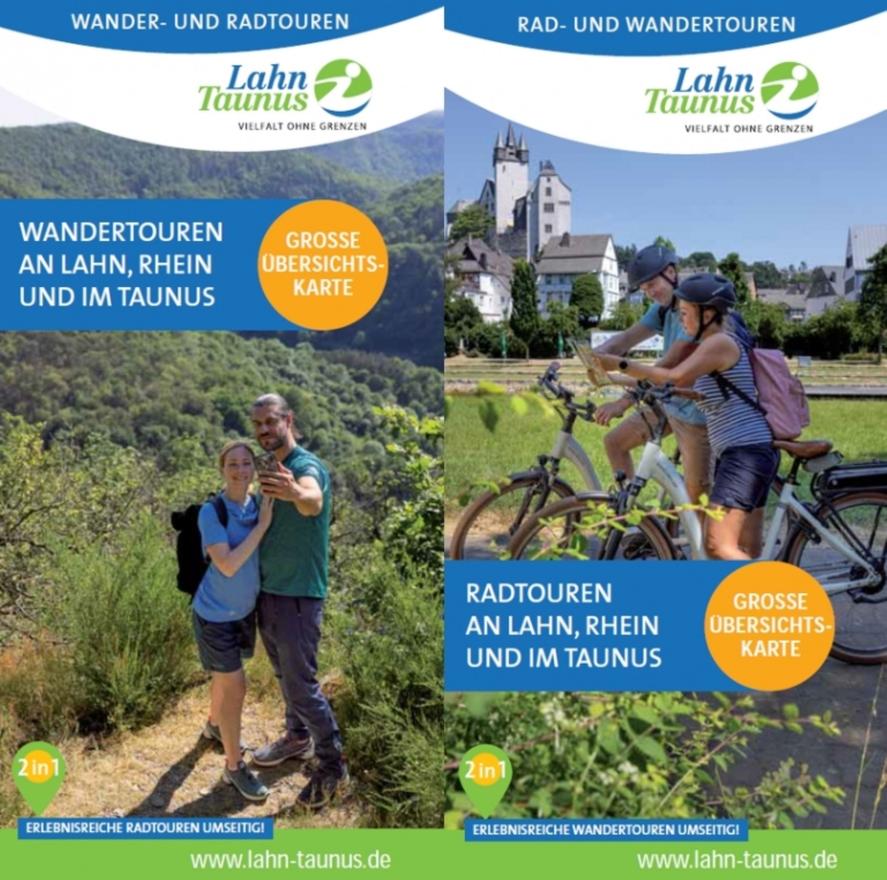Rad- und Wandertouren-Karte "2 in 1"