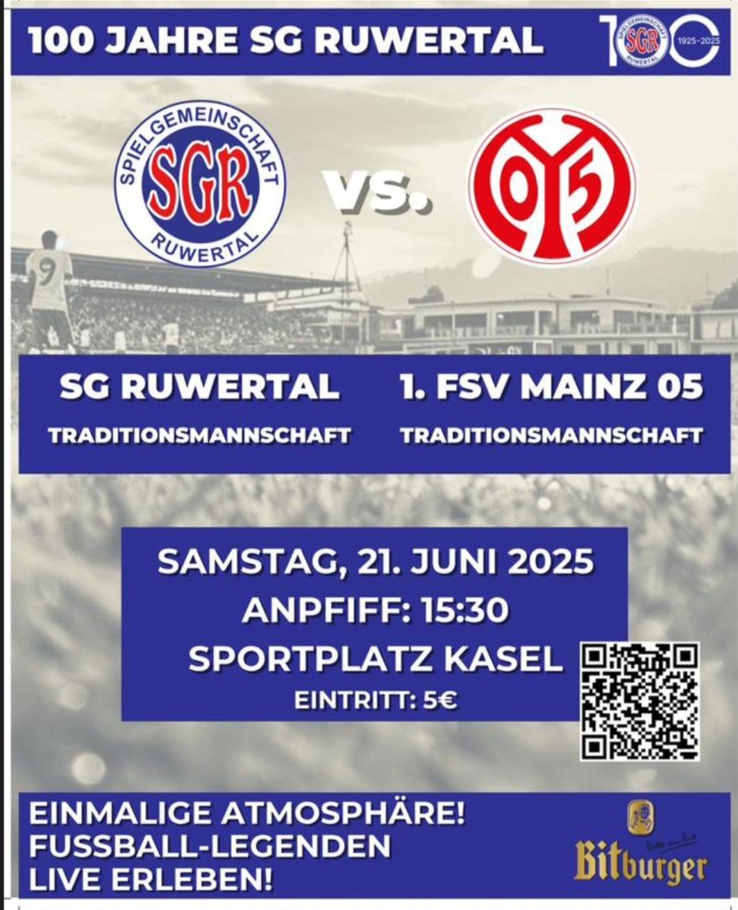 Traditionsspiel SG Ruwertal - FSV Mainz