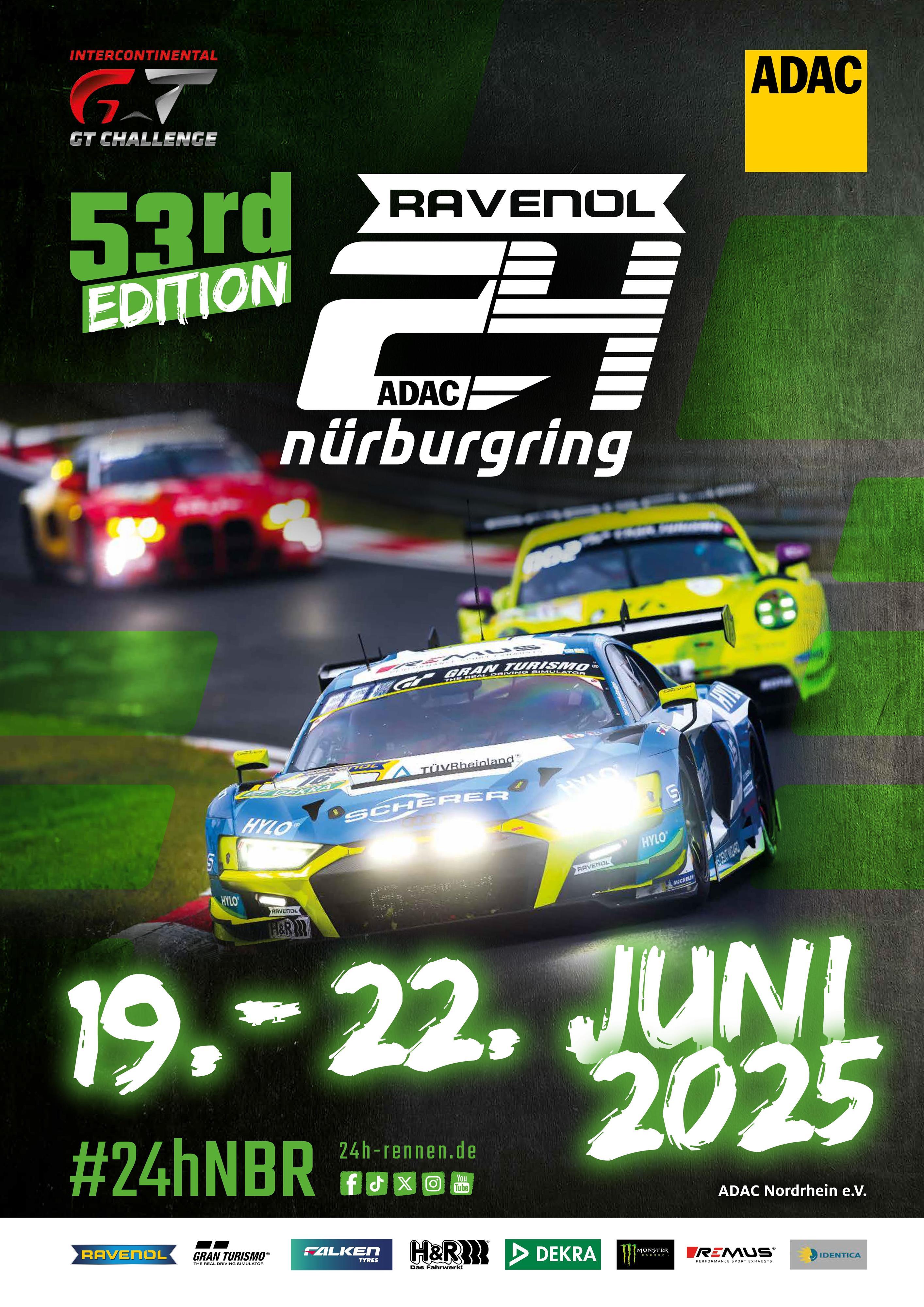 ADAC Zurich 24h-race with WTCC and RCN 2 19.06.2025 · Nürburg | Événement