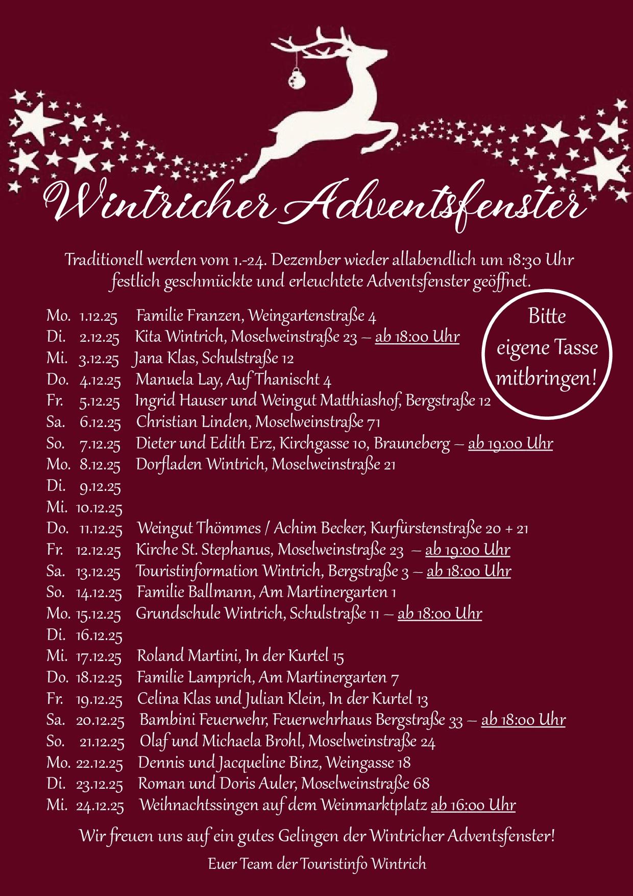 Wintricher Adventsfenster