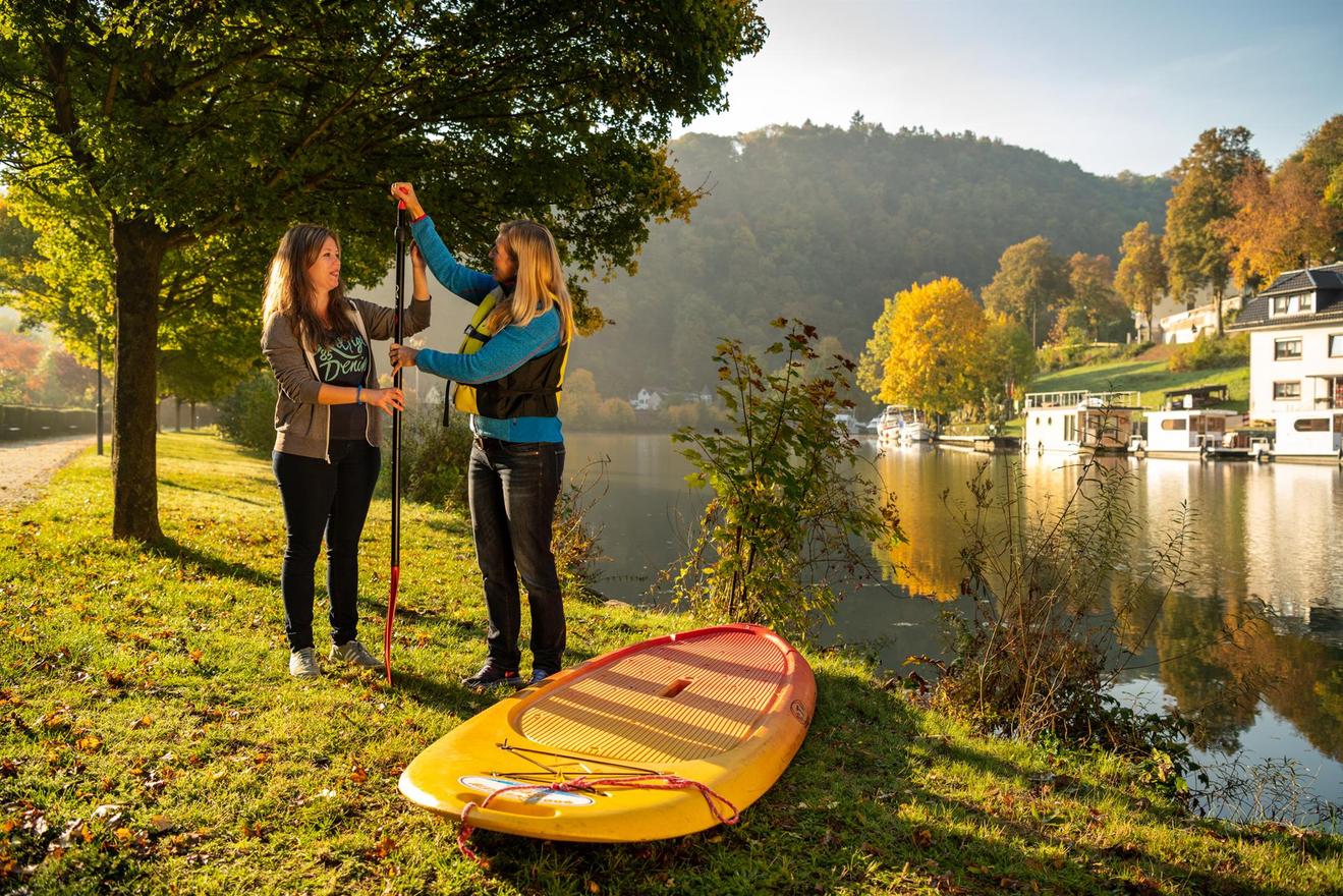 Stand-up-Paddling – Einweisung am Ufer
