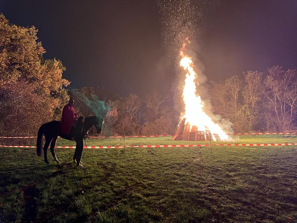 St. Martin vor dem Feuer