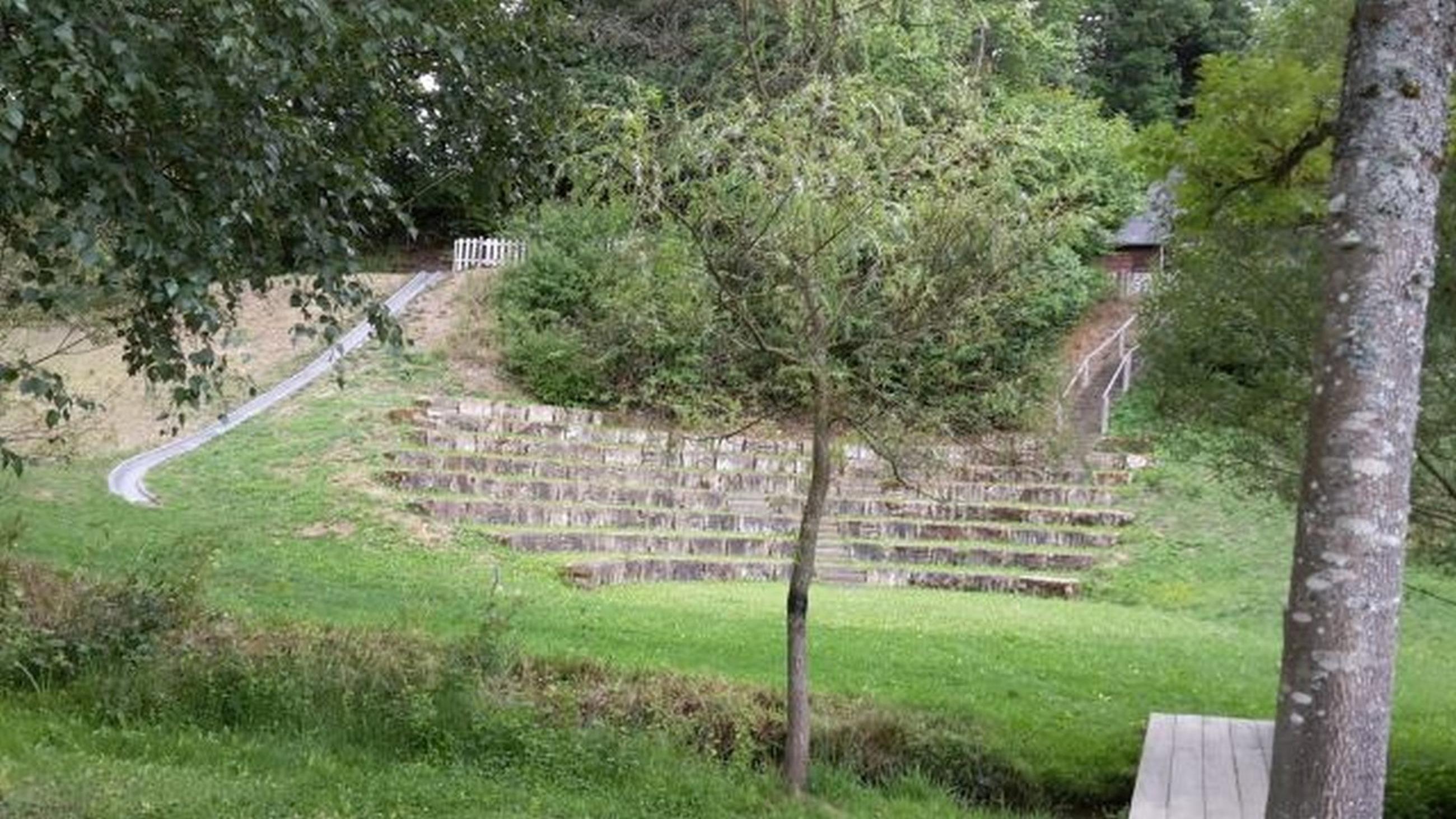 Rutsche im Schlosspark.
