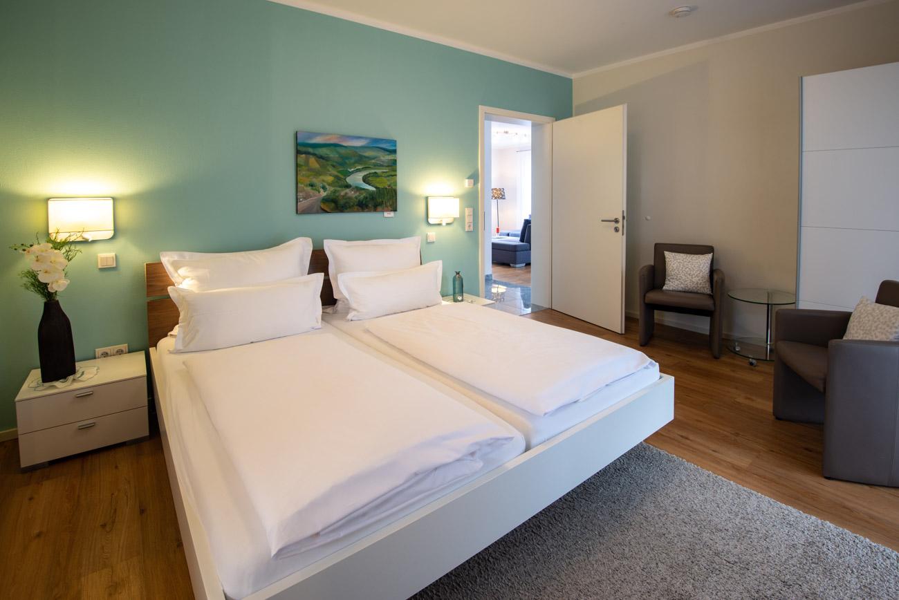 komfortables Schlafzimmer FeWo Valentina