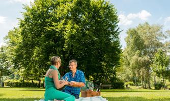 Picknickplatz im Generationenpark auf dem Wirt