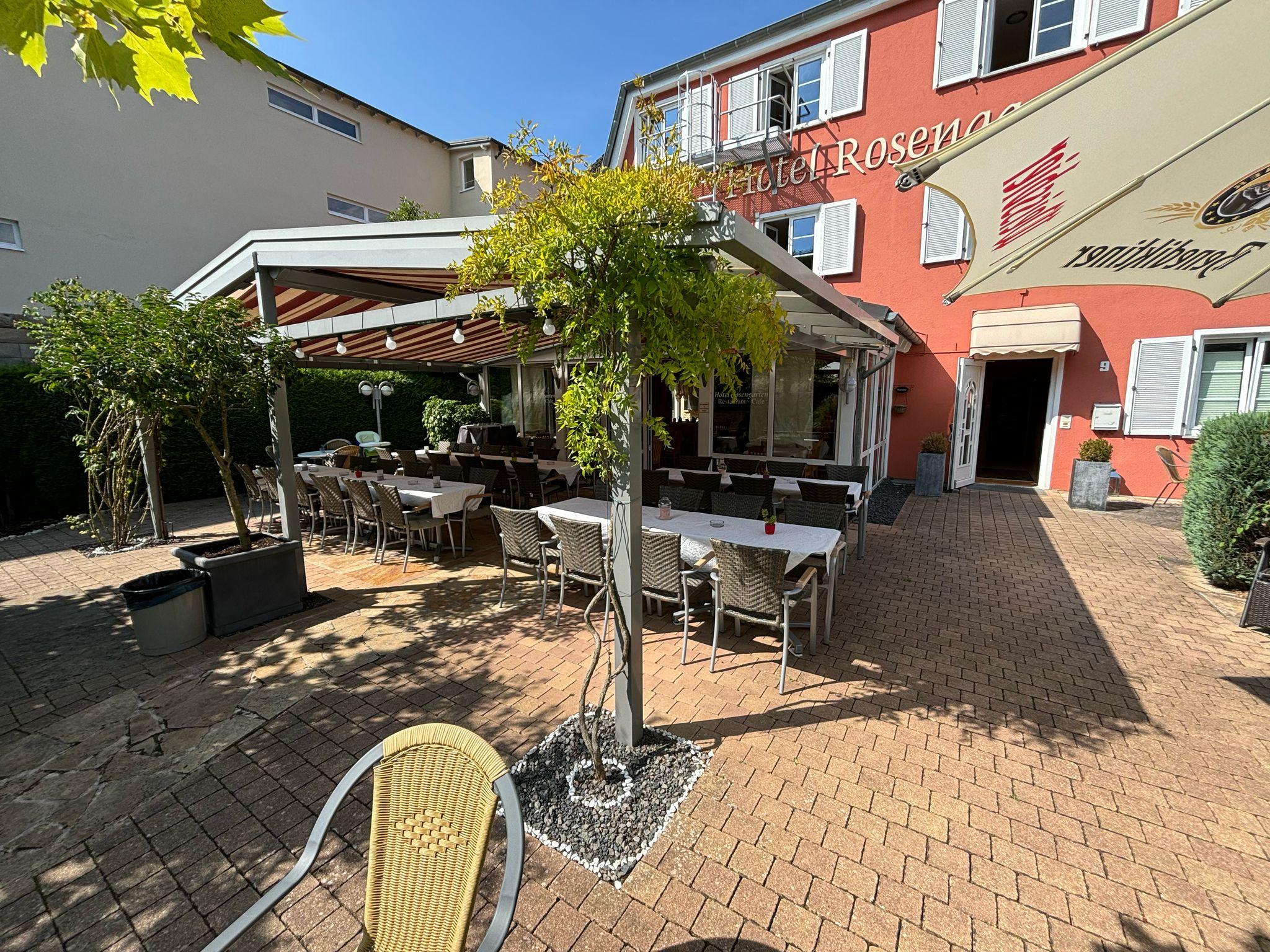 Hotel Rosengarten Außenterrasse
