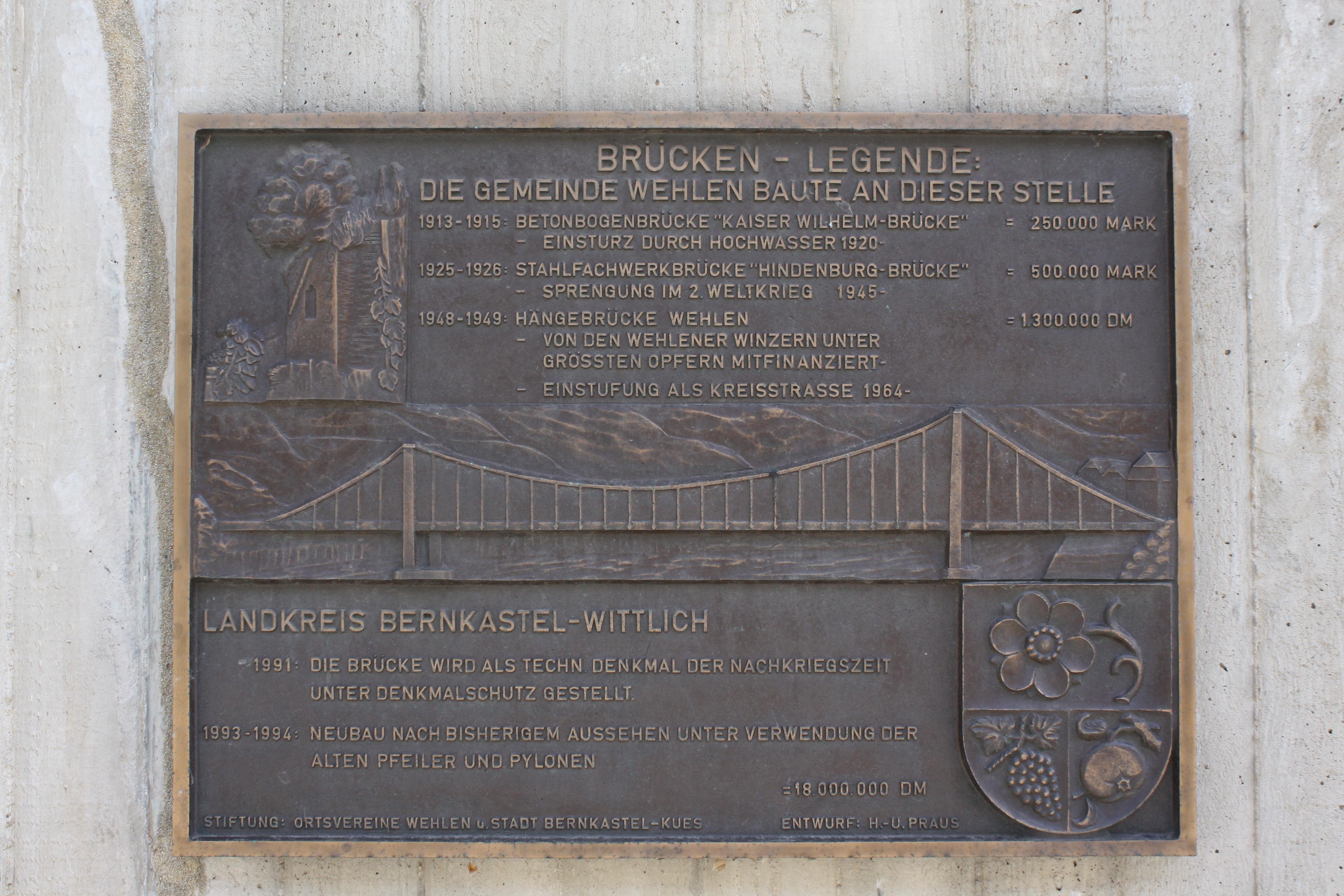 Infotafel Brücke Wehlen