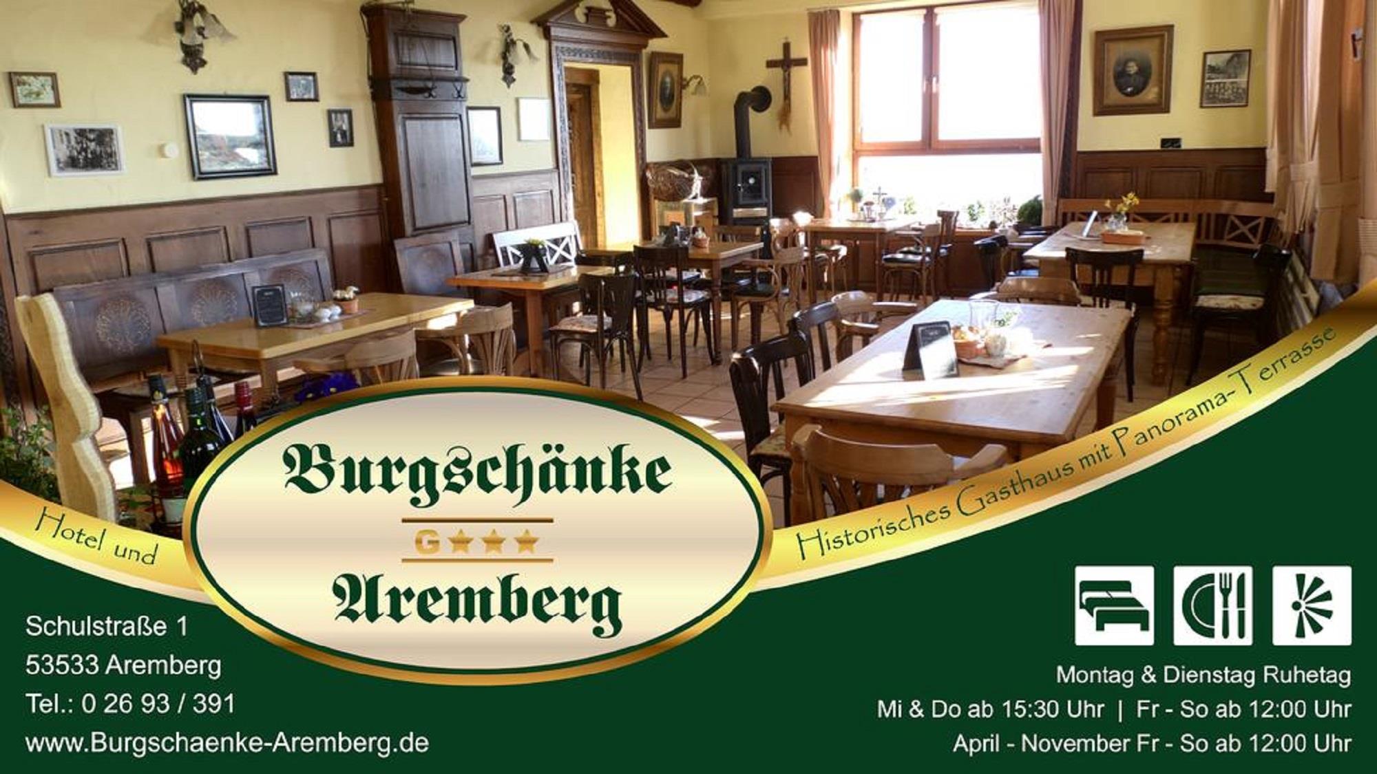 Wilkommen in der  Burgschänke Aremberg, @ Burgschänke Aremberg