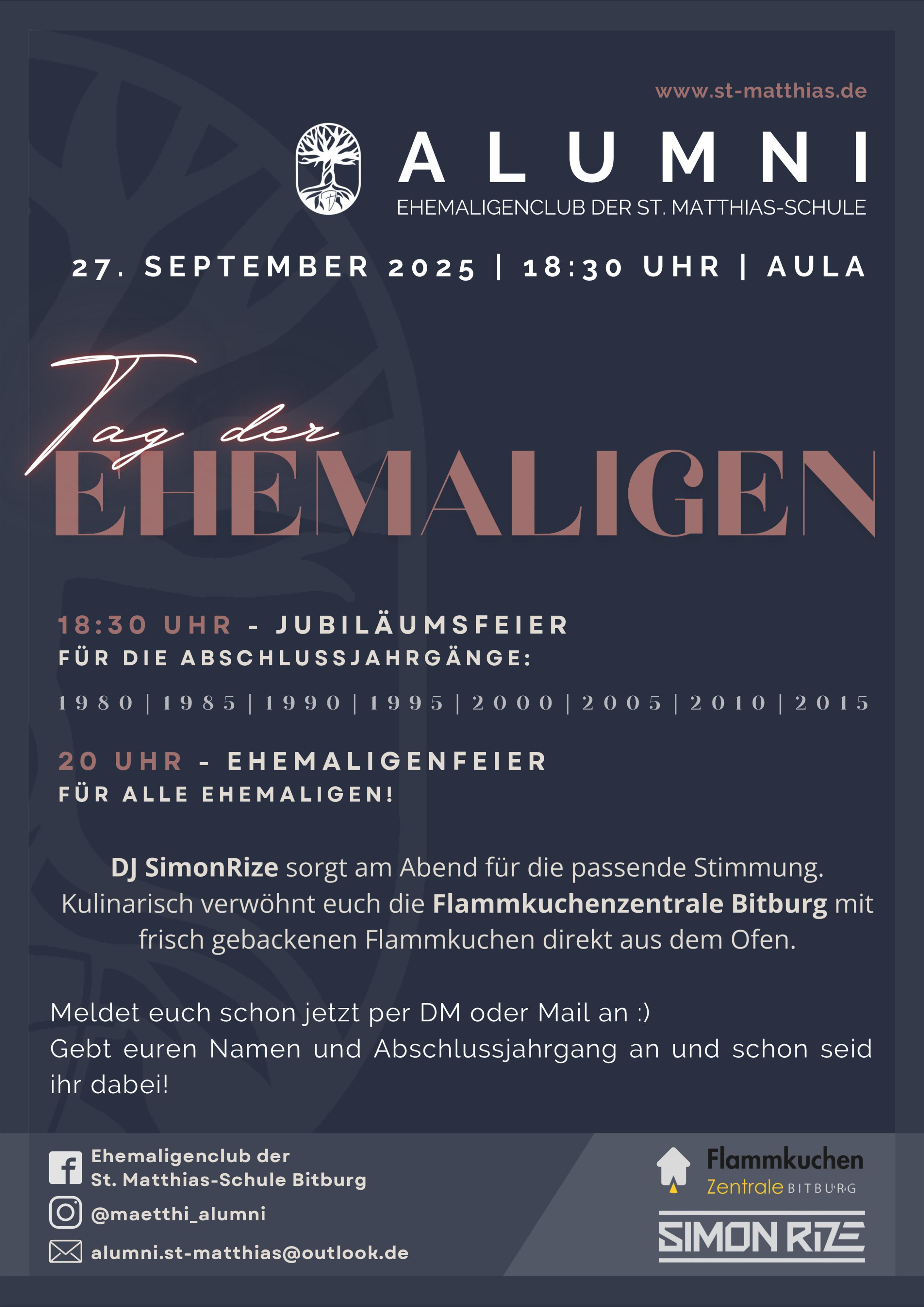 Plakat Alumni_Ehemaligen Tag