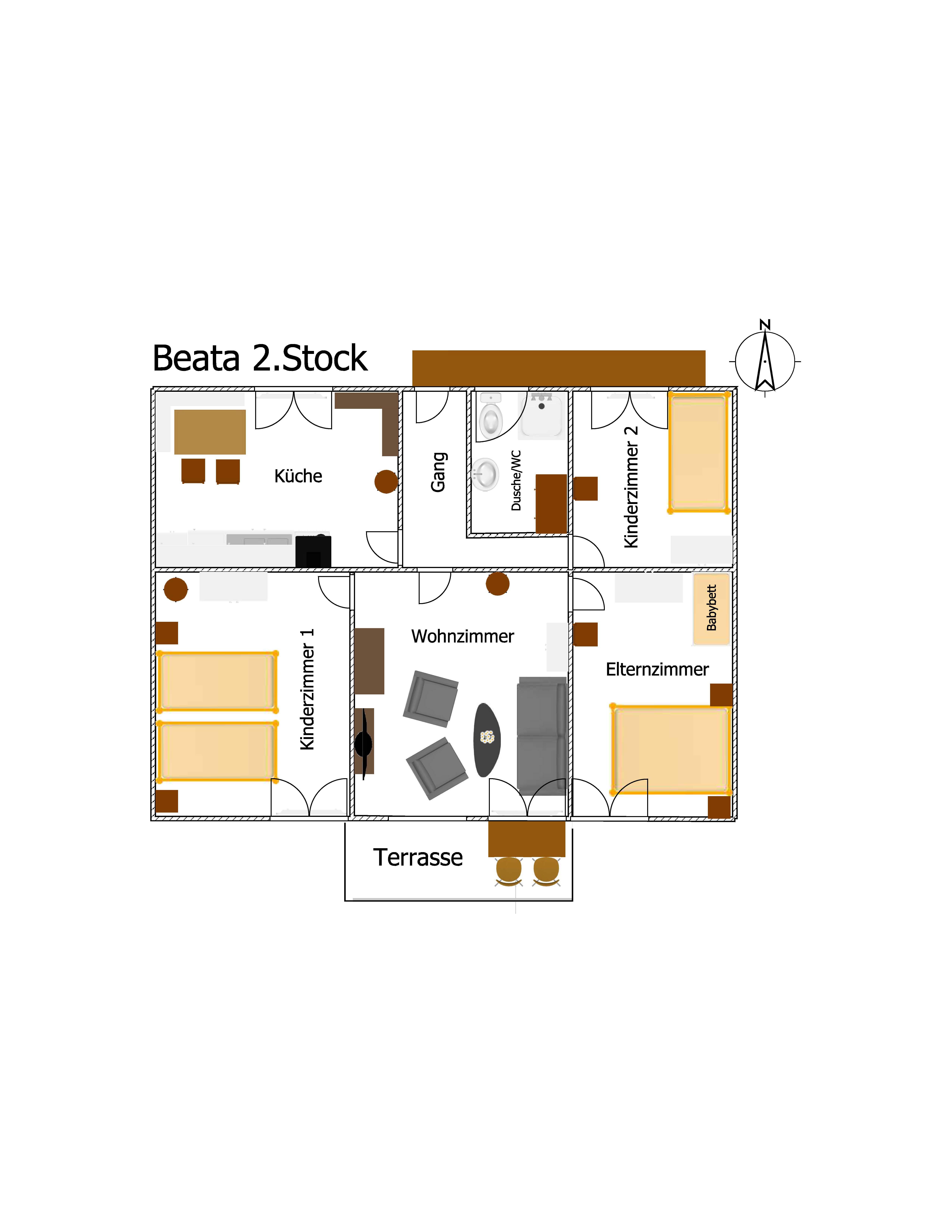 Chalet Beata_2.Stock Grundriss Chalet Beata_2.Stock Grundriss