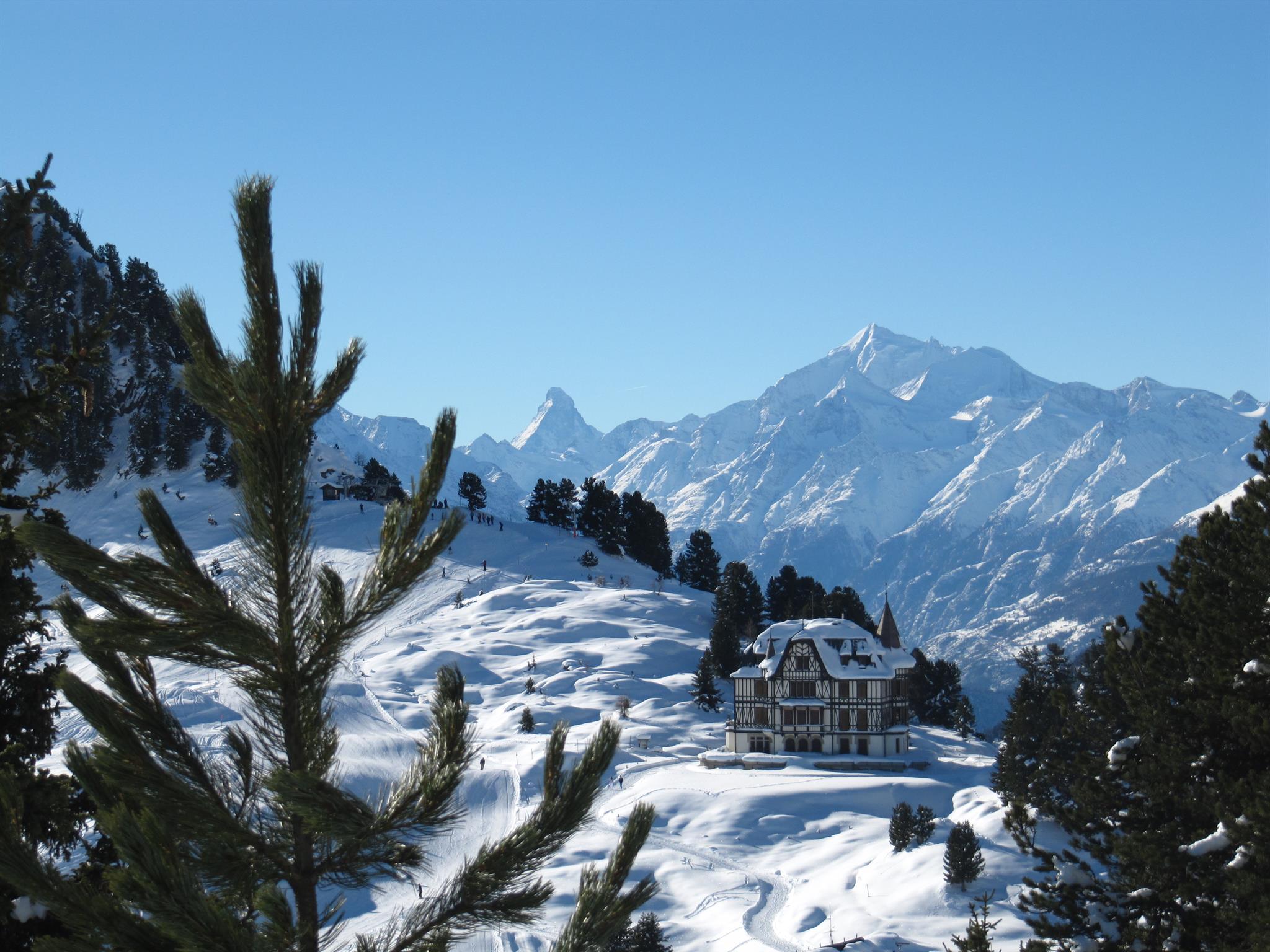 Blick zur Villa Cassel Blick zur Villa Cassel