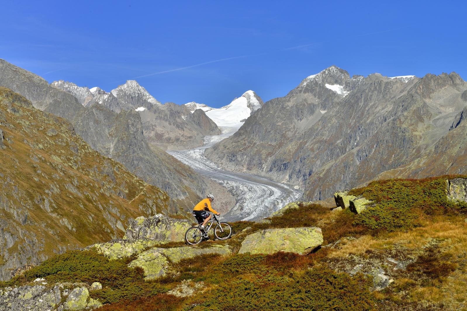 Aletschgletscher im Herbst Aletschgletscher im Herbst