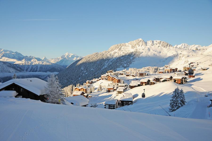Winterbild Riederalp Dorf Winterbild Riederalp Dorf