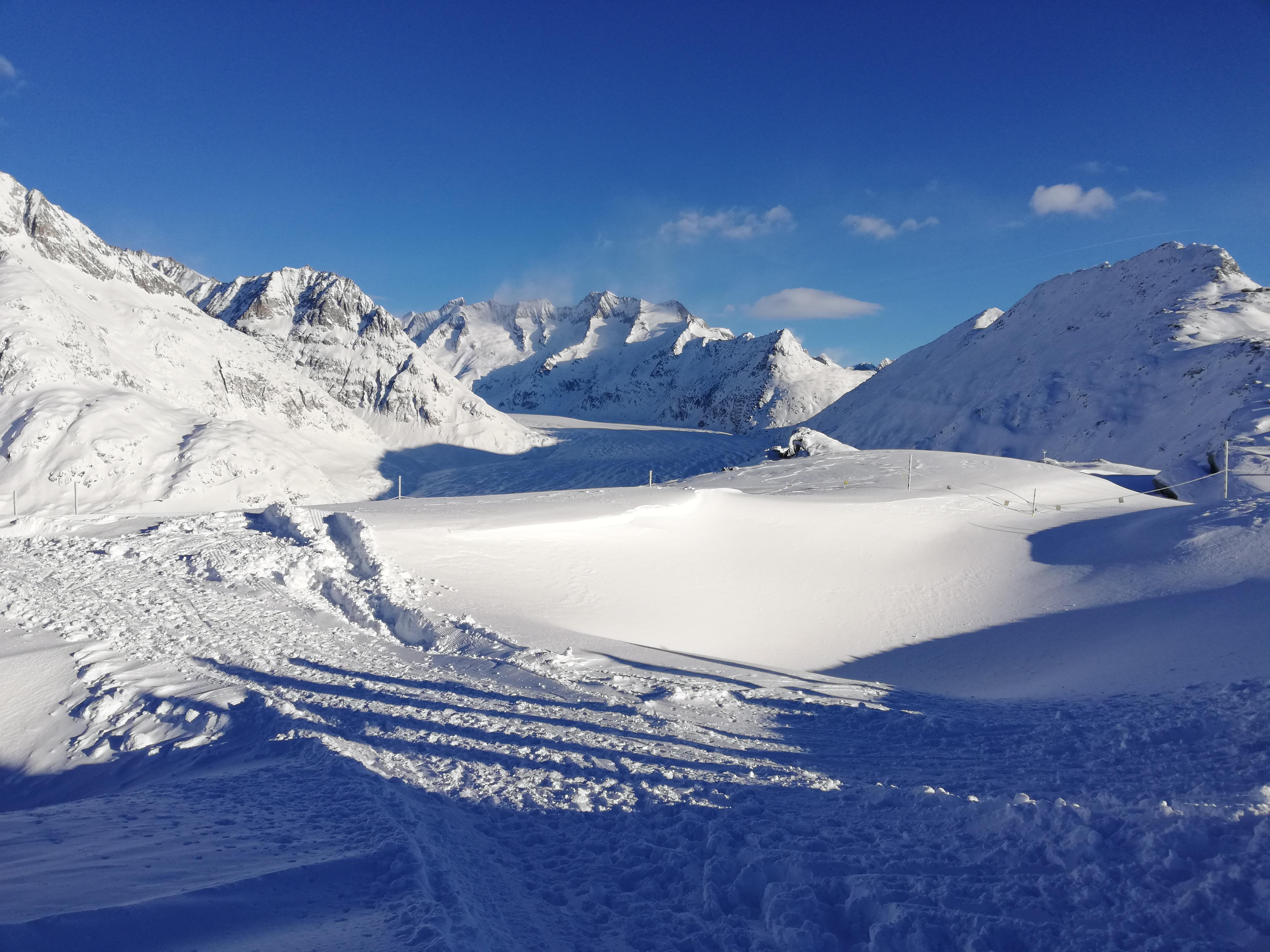 Aussicht auf den Aletschgletscher Aussicht auf den Aletschgletscher