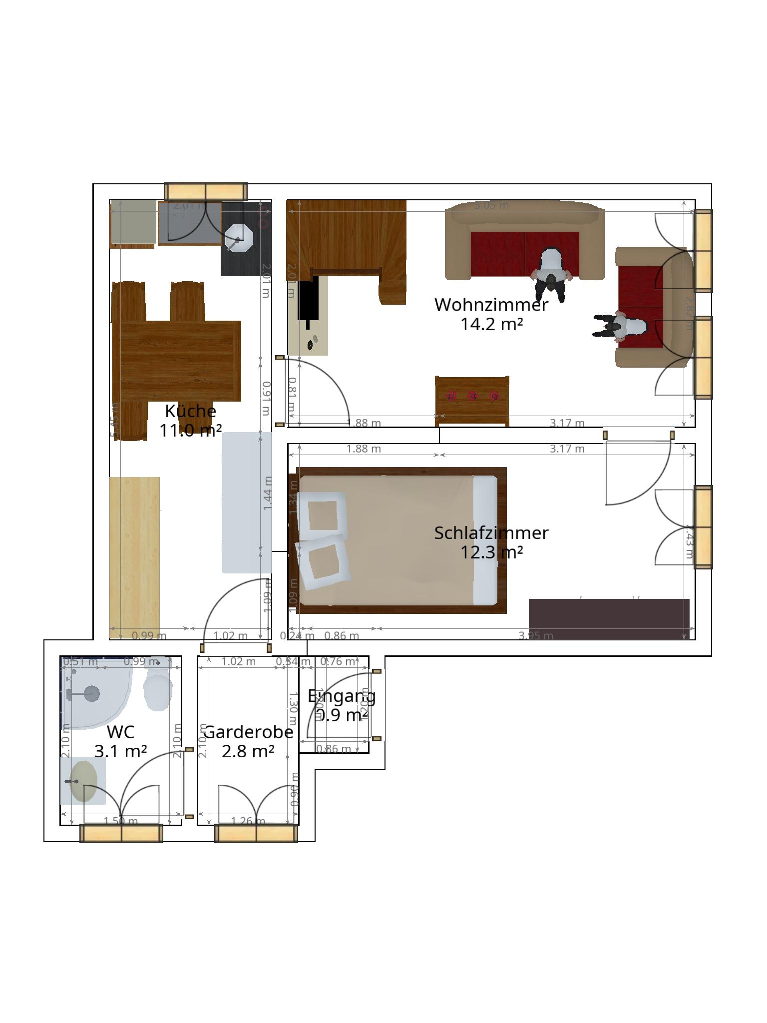 Raumaufteilung_Ferienhaus Raumaufteilung_Ferienhaus