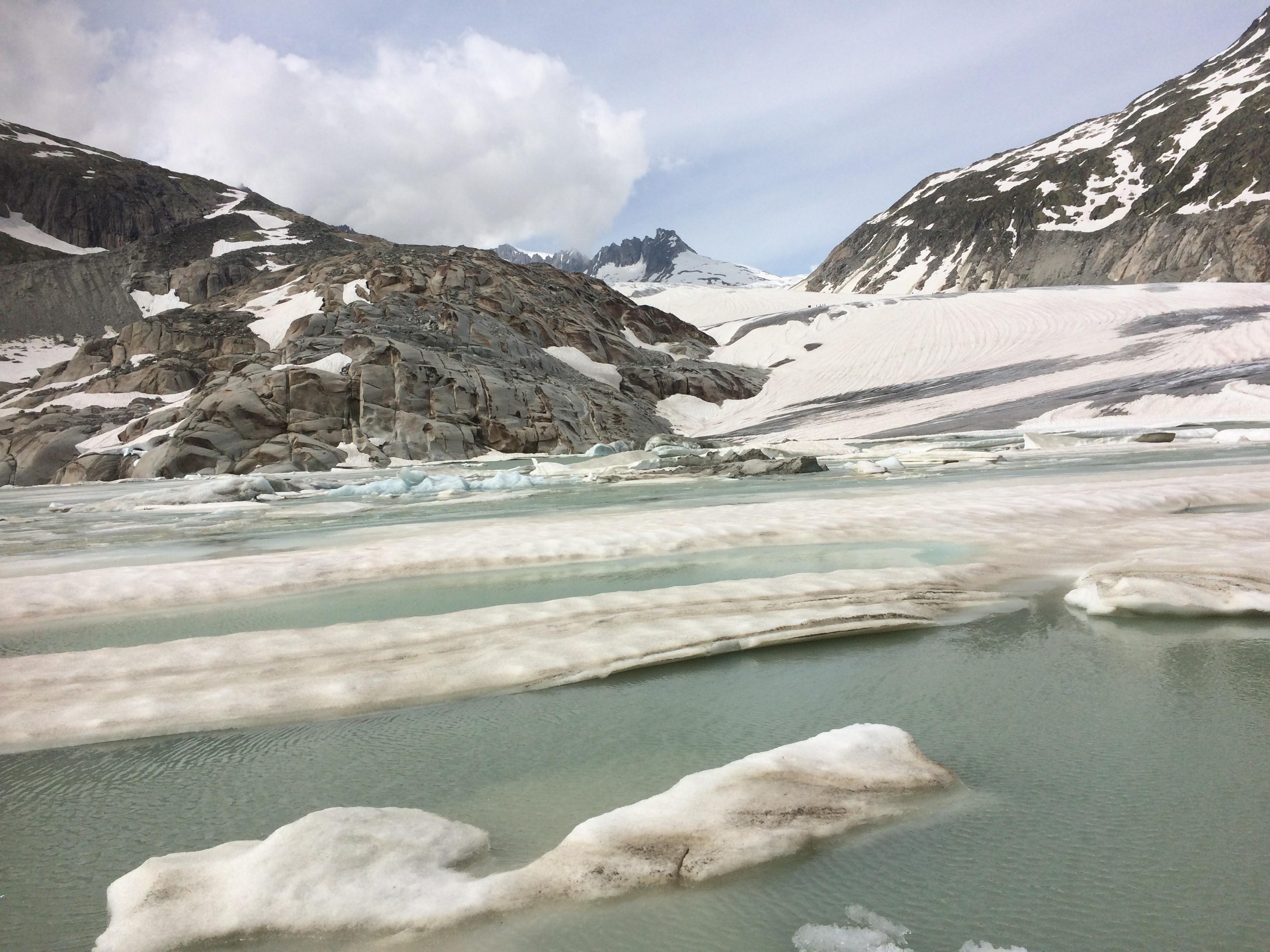 Gletschersee am Rhonegletscher Gletschersee am Rhonegletscher
