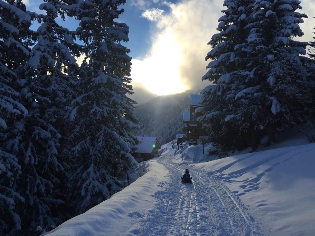 Winter Zufahrt Spycherli Riederalp Winter Zufahrt Spycherli Riederalp