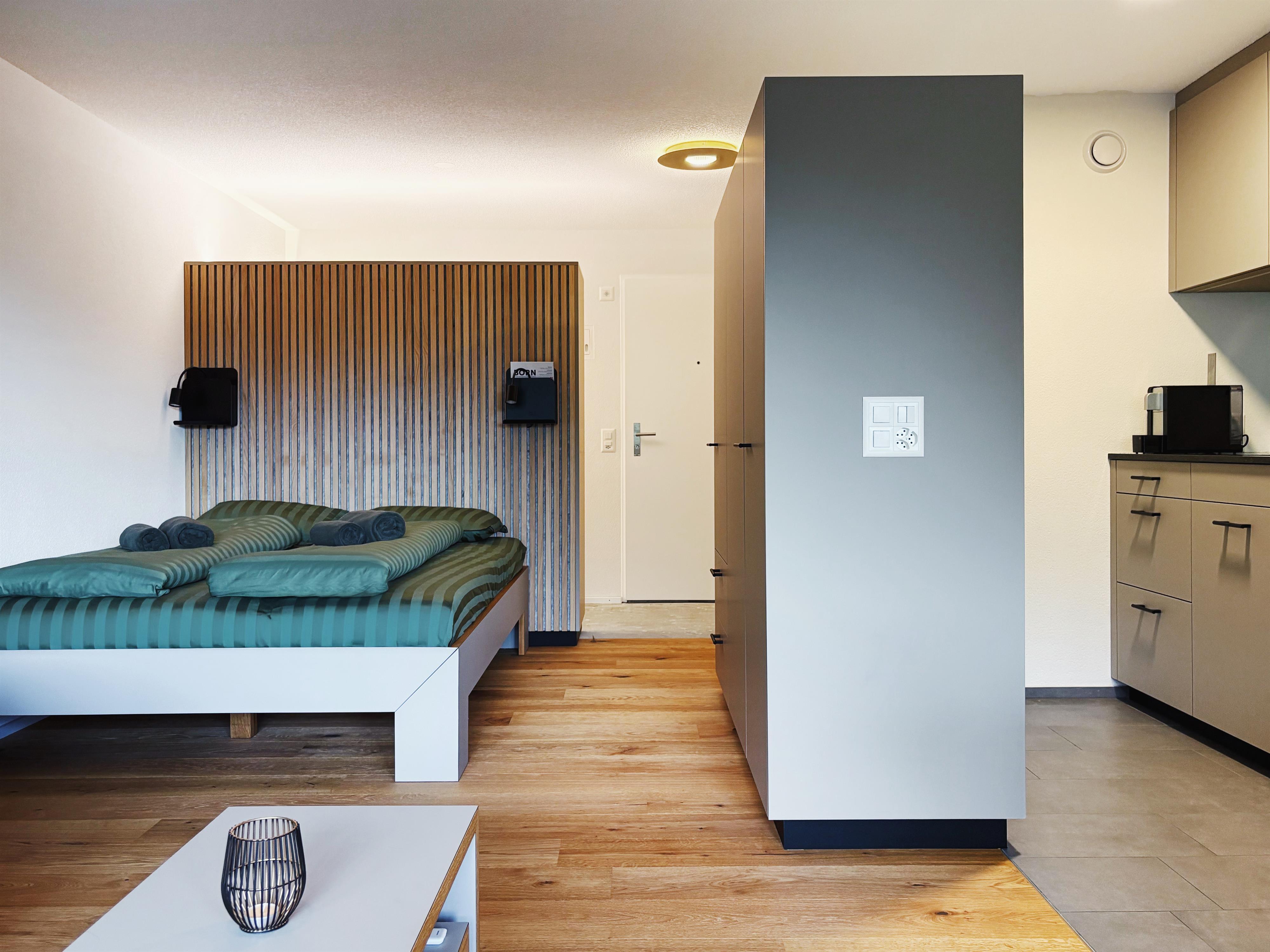 Valère C 244_schlafen-wohnen-küche Valère C 244_schlafen-wohnen-küche