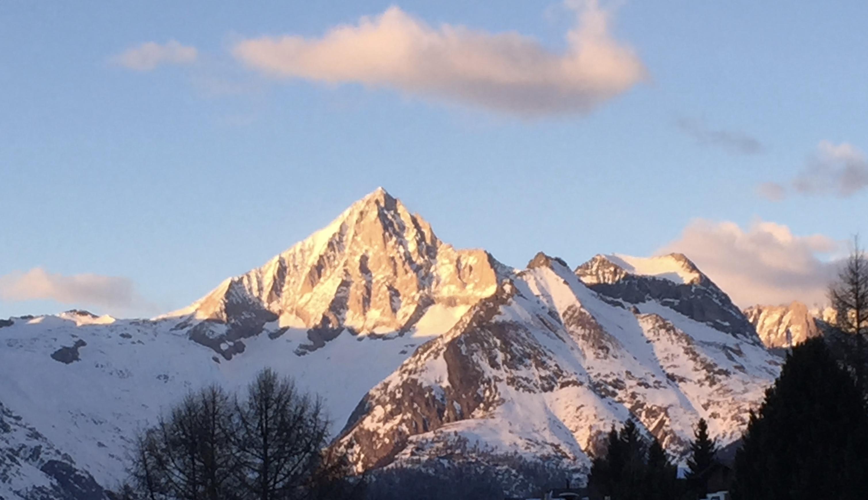 Bietschhorn im Abendlicht Bietschhorn im Abendlicht