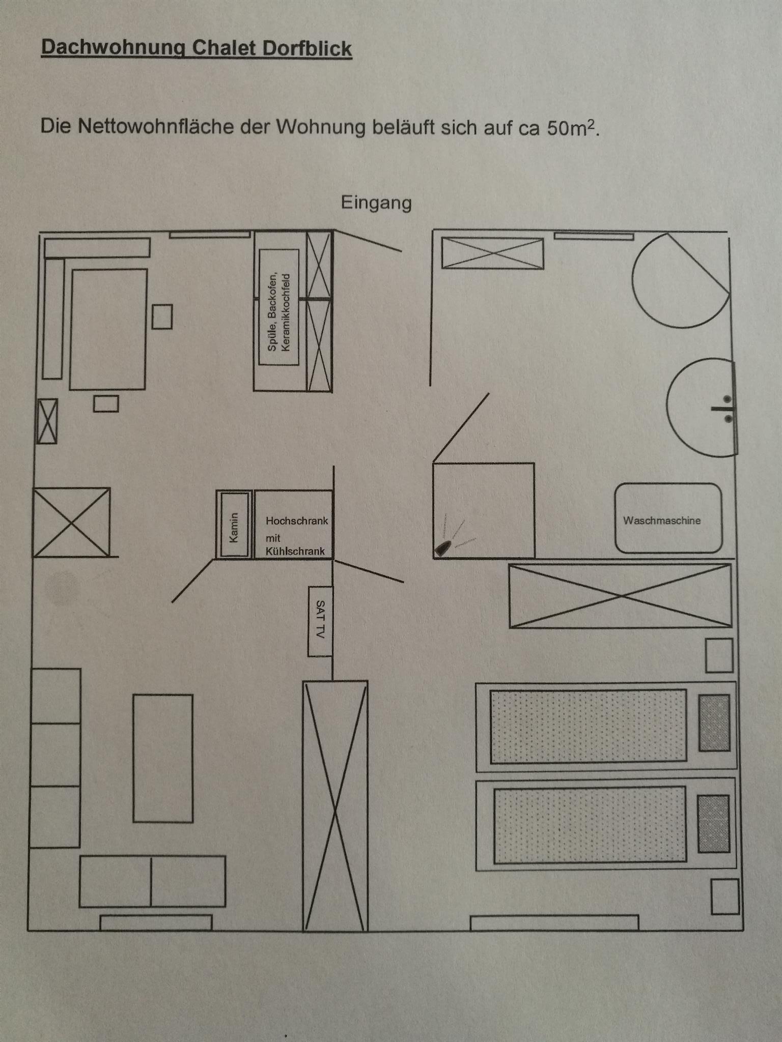 Plan Dachwohnung Plan Dachwohnung