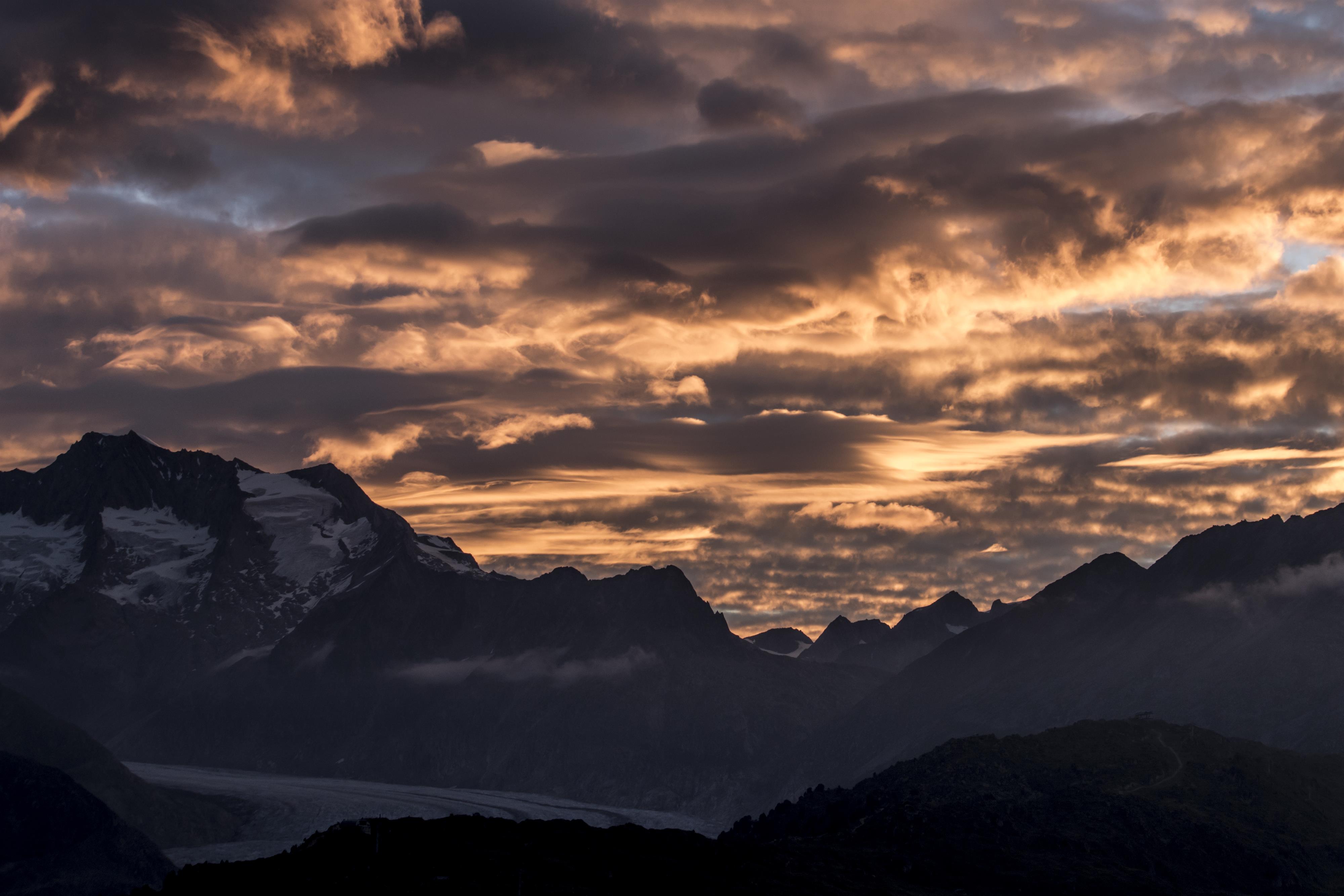 View from Mount Riederhorn View from Mount Riederhorn