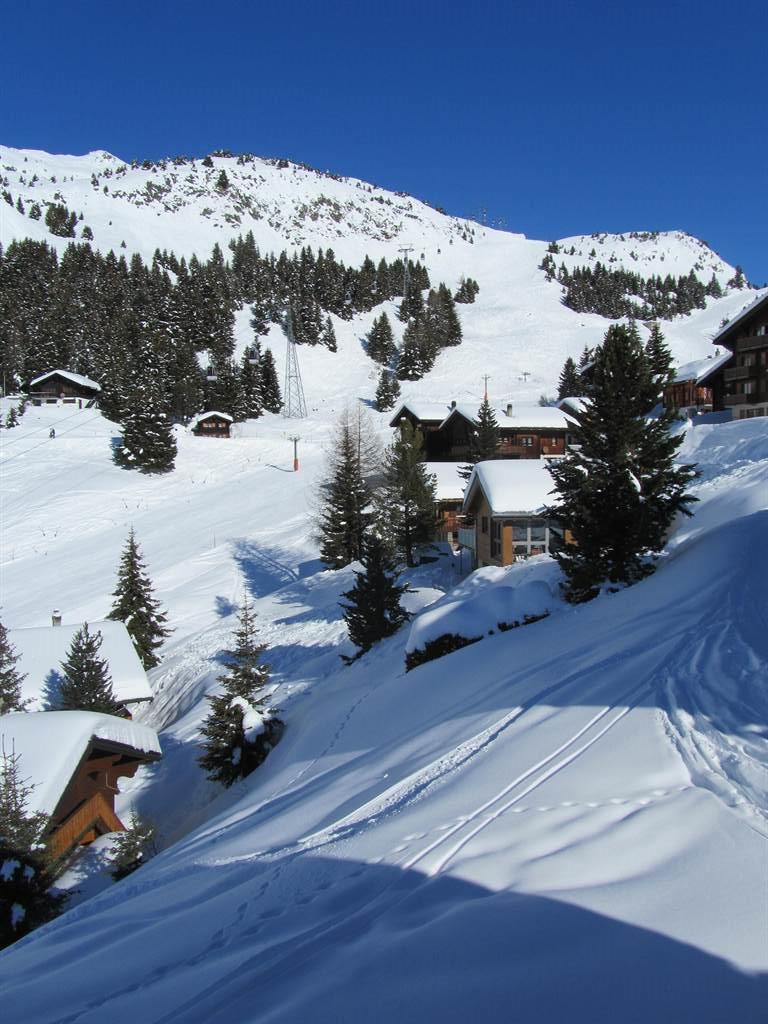 Aussicht auf Skipiste Aussicht auf Skipiste