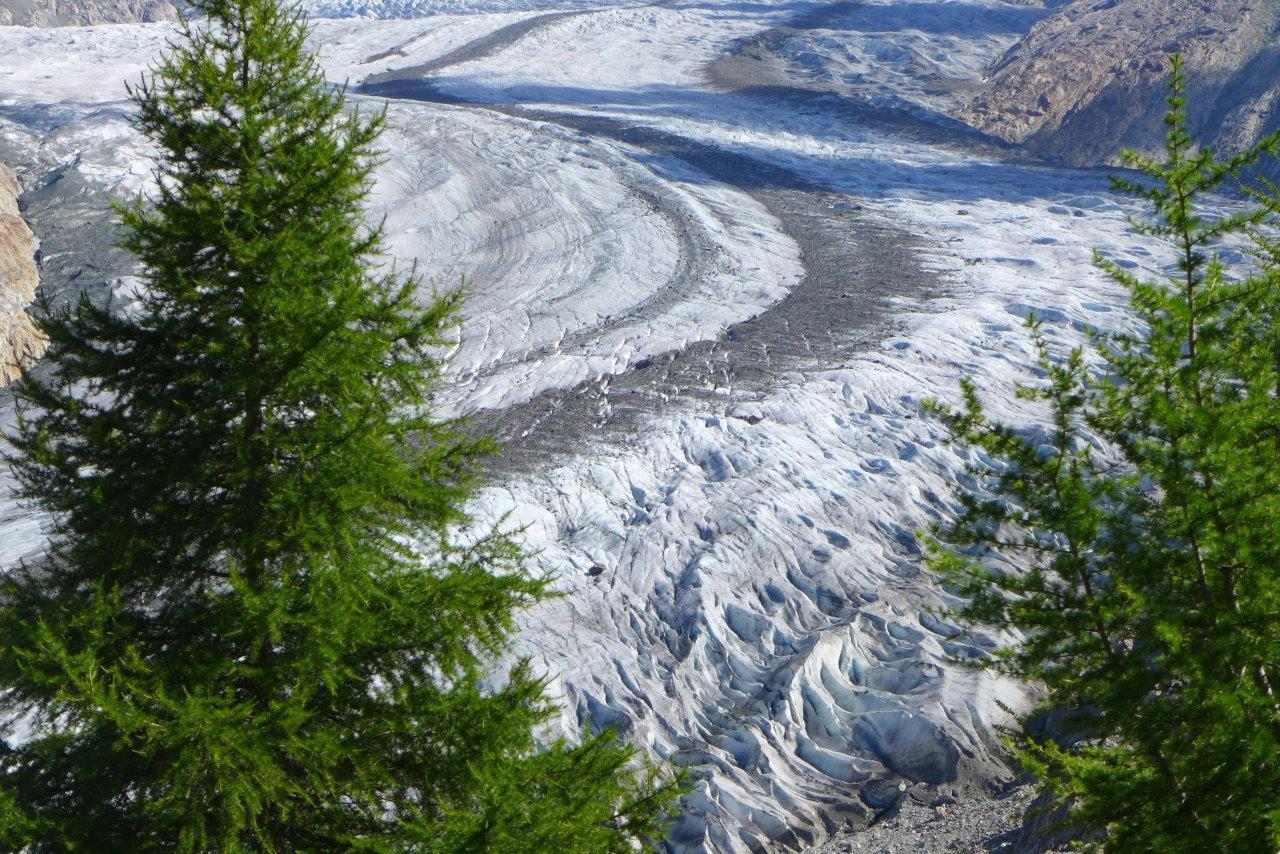 Der Aletschgletscher, ein herrlicher Anblick Der Aletschgletscher, ein herrlicher Anblick
