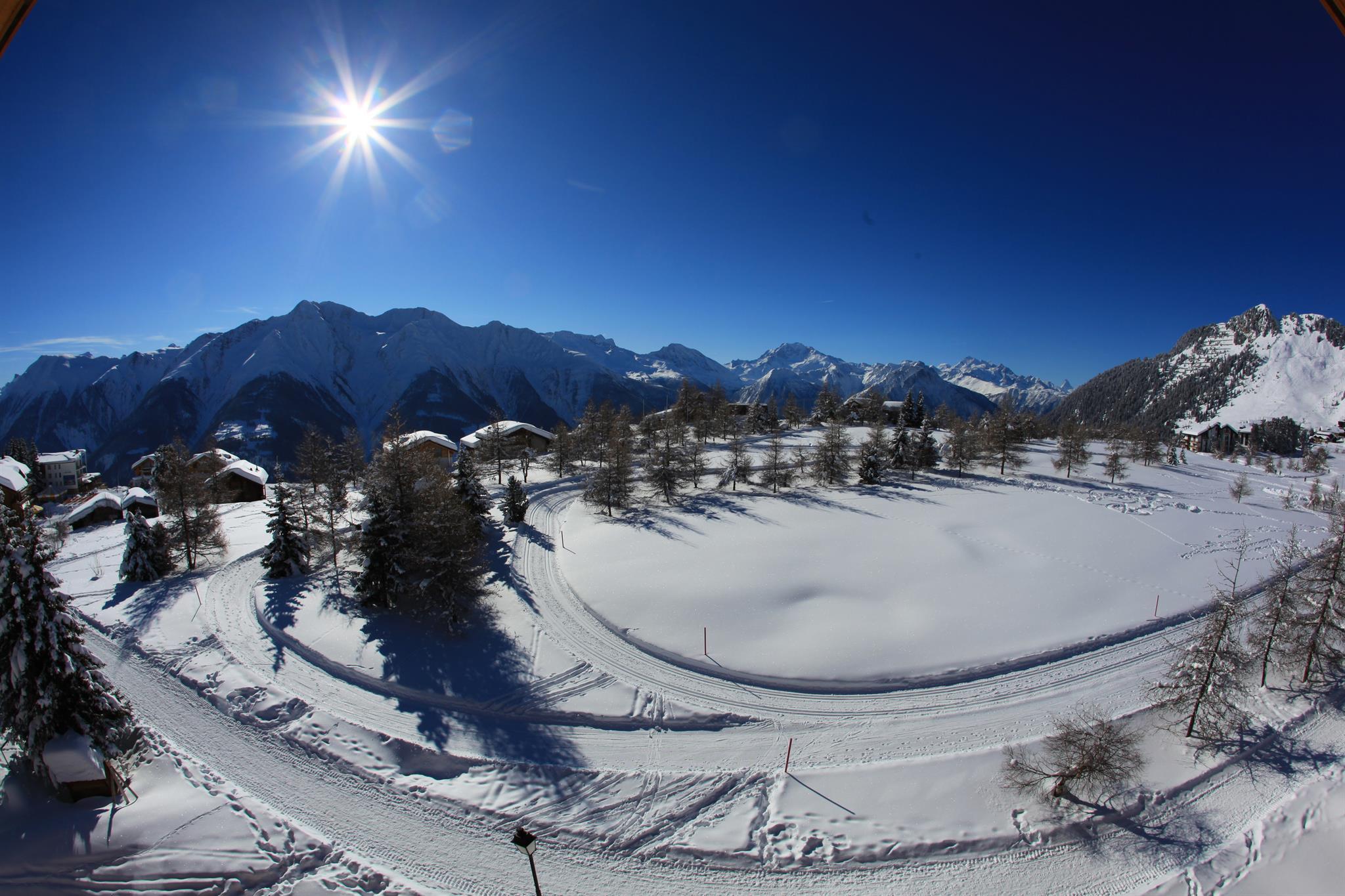 Panoramic view Winter Panoramic view Winter