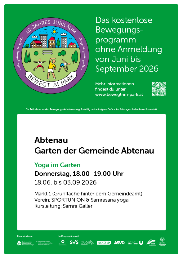 Yoga im Garten
