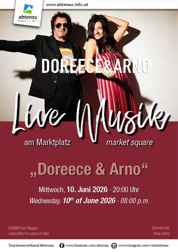 Musik am Marktplatz mit „Doreece & Arno“