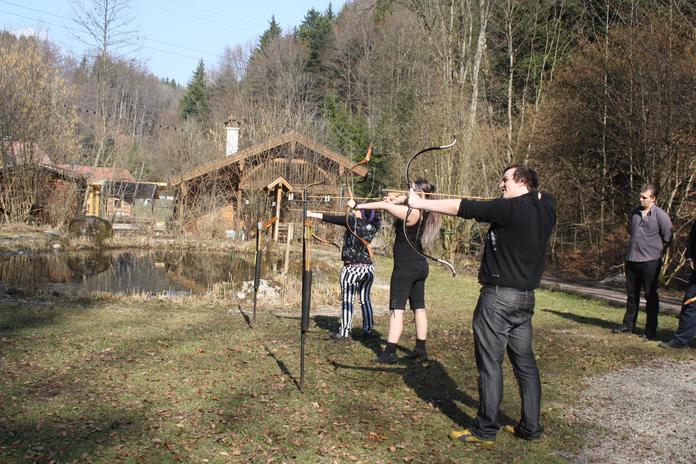 Bogenschießen beim Hochseilpark
