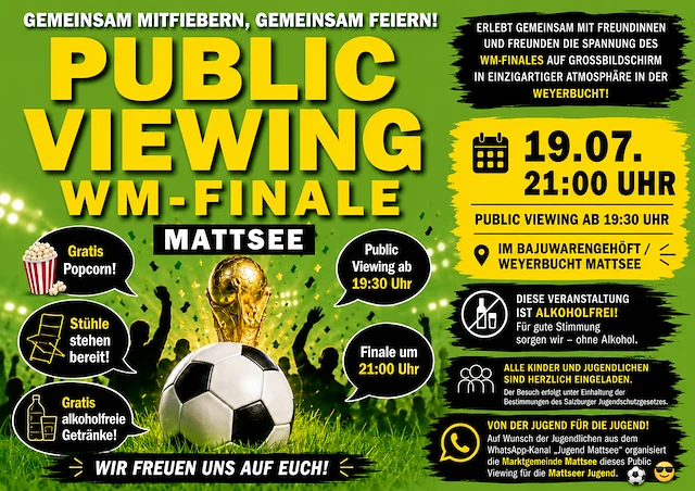 WM Finale – Public Viewing in der Weyerbucht