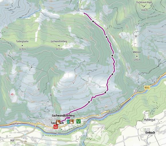 Mountainbikestrecke zur Ziegelhütte