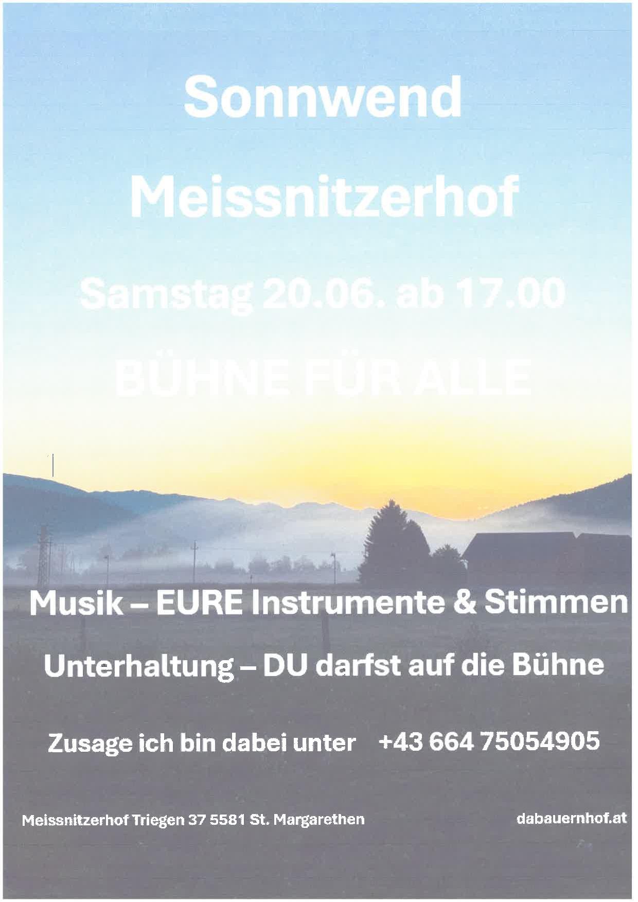 Sonnwendfeier am Meissnitzerhof