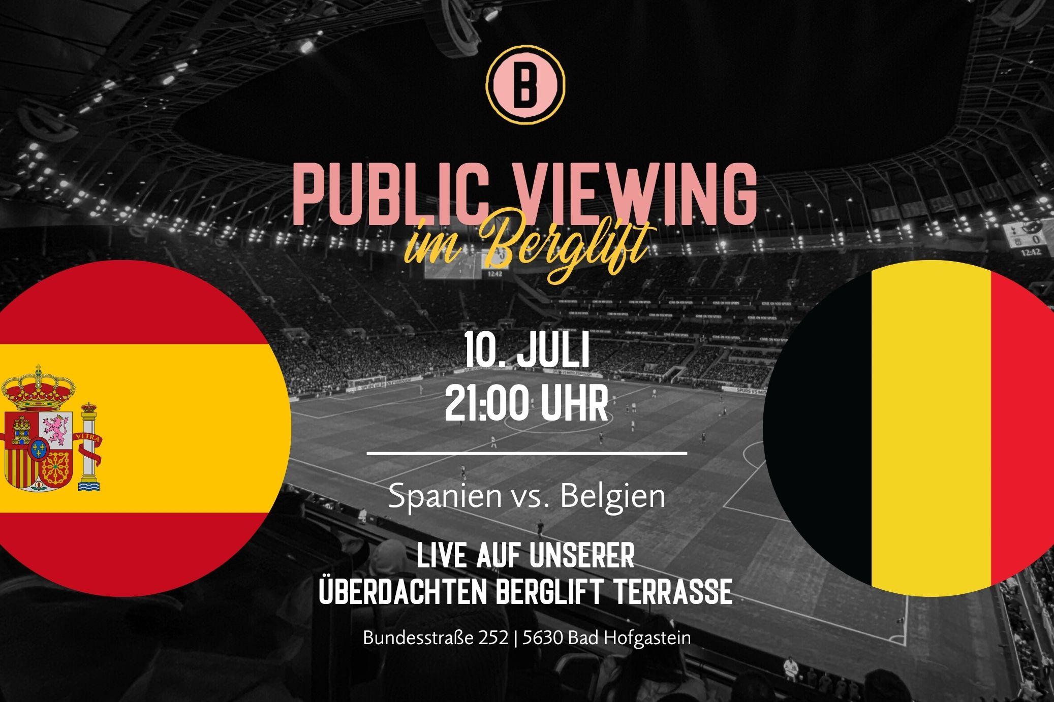 WM PUBLIC VIEWING: Spanien vs. Belgien
