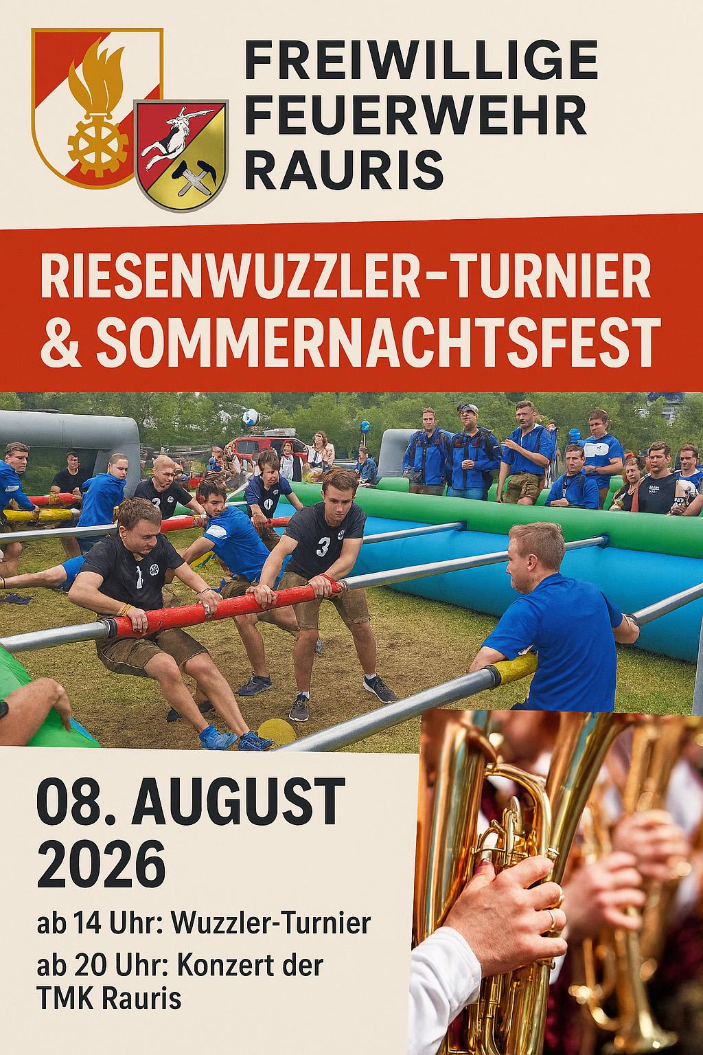 Riesen Wuzzler Turnier & Sommernachtsfest