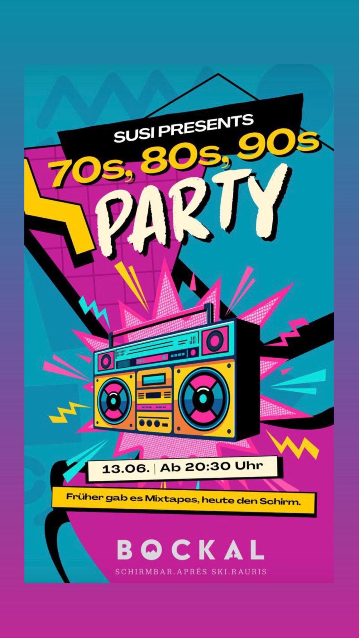 70er/80er/90er Party in der Bockal Schirmbar