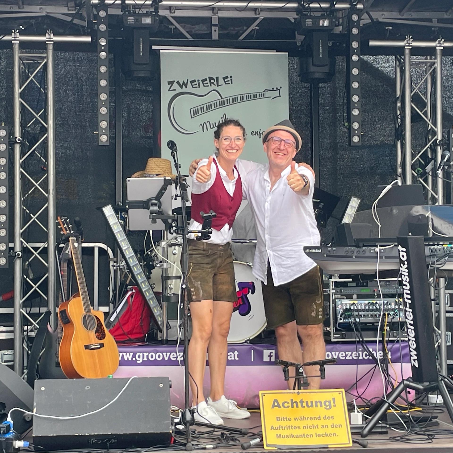 Musik am Marktplatz mit „Zweierlei-Musi“