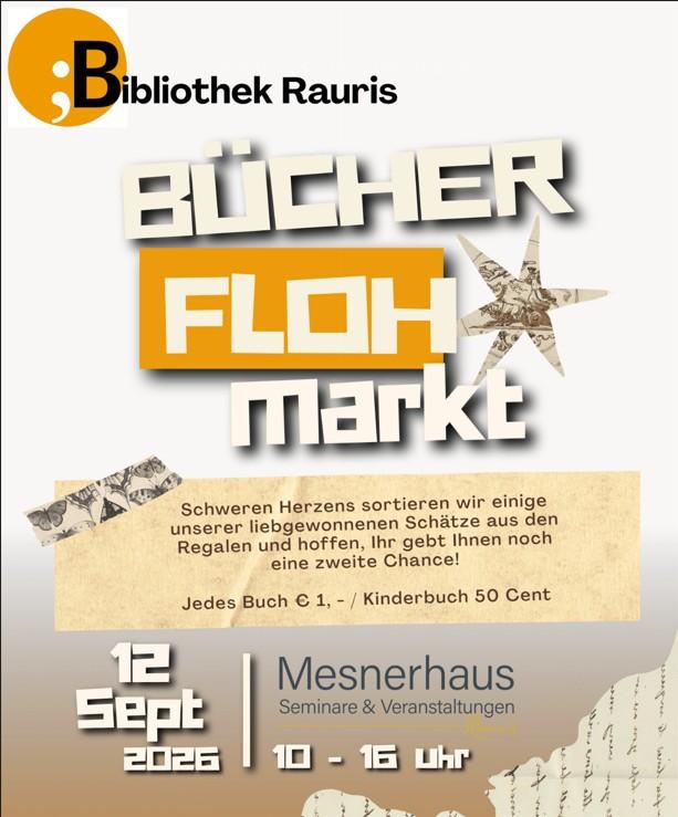 Bücherflohmarkt der Gemeindebibliothek Rauris