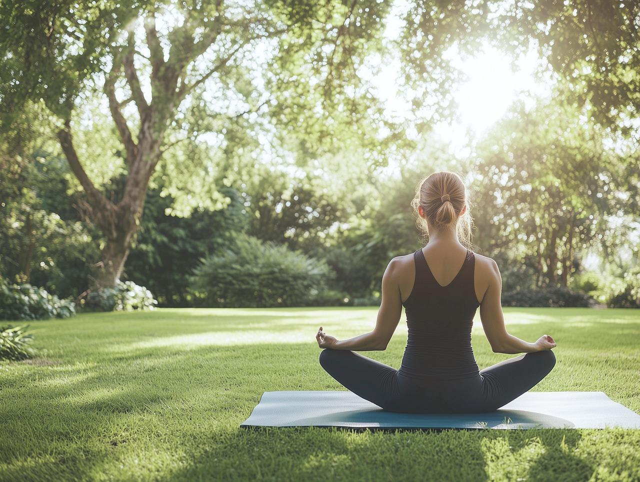 Yoga im Garten