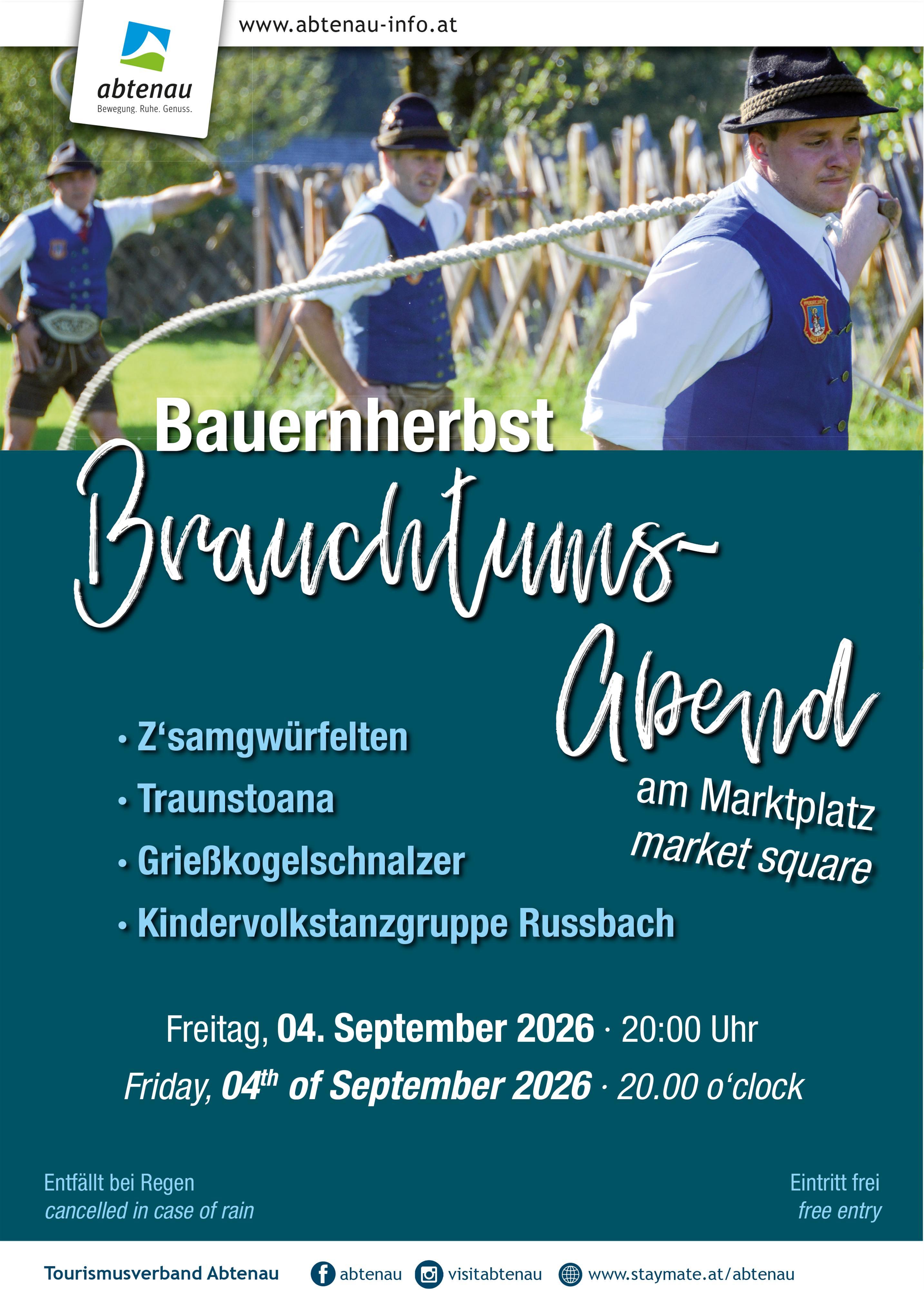 Bauernherbst Brauchtumsabend