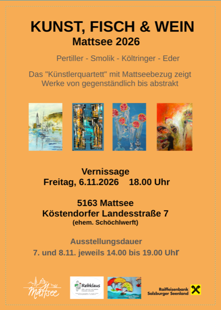 Vernissage und Ausstellung – KUNST, FISCH & WEIN