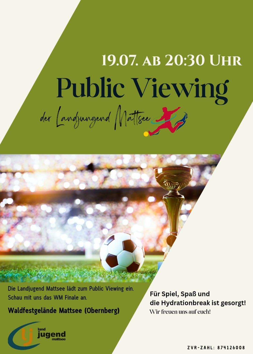 Public Viewing der Landjugend Mattsee