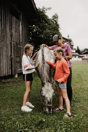 Reiten beim Hotel Auhof